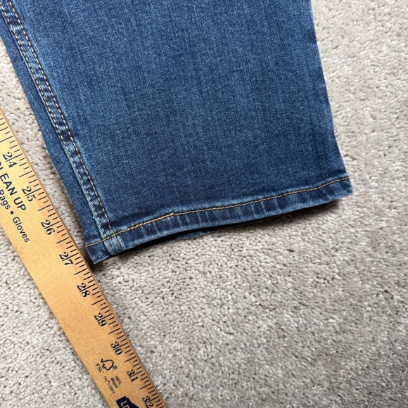 Levi's 502 Men's 46x30 Dark Wash Tapered Fit Stretch Big Tall Jeans - Picture 4 of 10